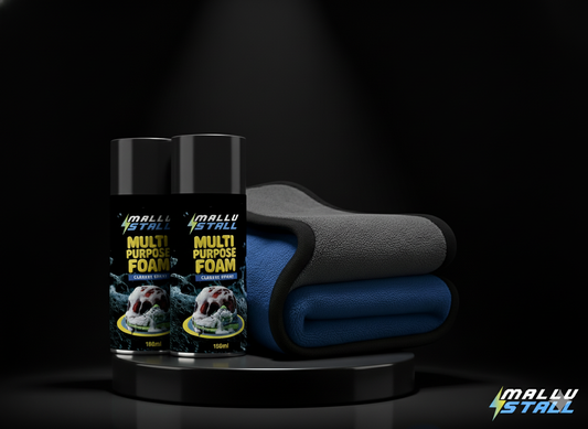 Multi-Purpose Foam Pack 2 With Micro Fiber Cloth (550GSM) Pack 1